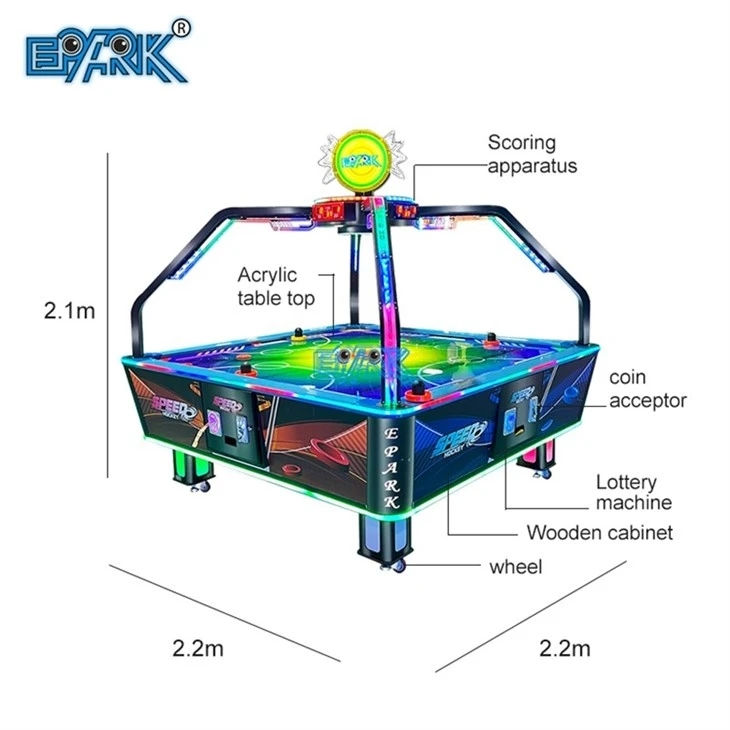 4 Person Speed Hockey Table Arcade Game